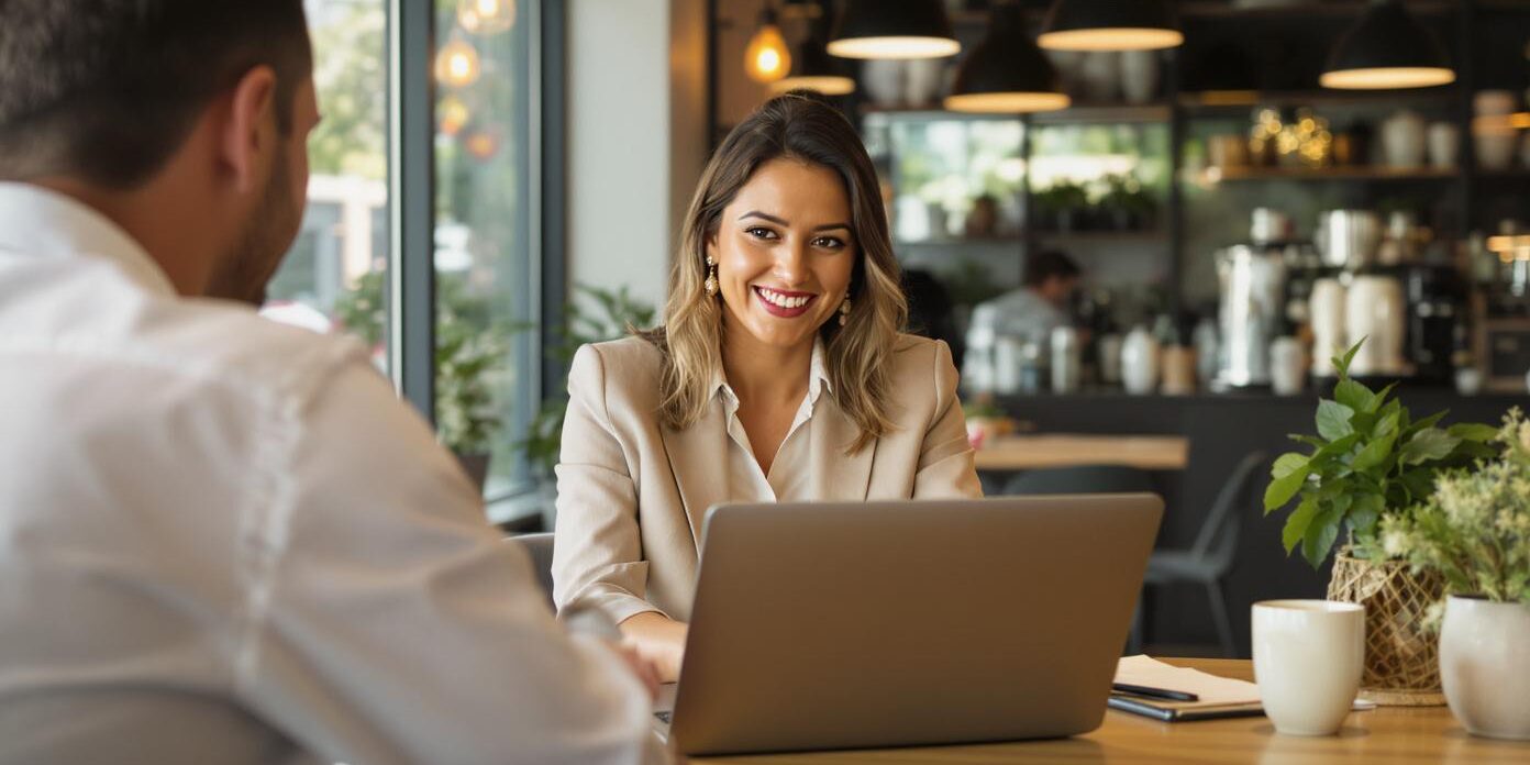 Professional building personal brand through authentic conversation without self-promotion tactics